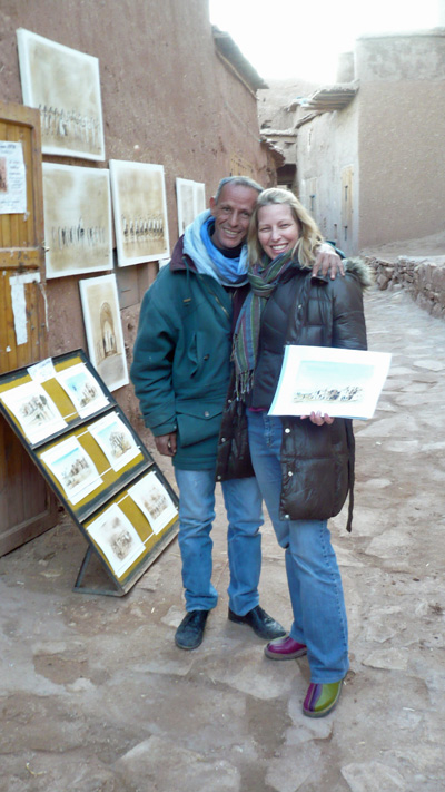Buying Local Art in the Desert Mountains, Morocco