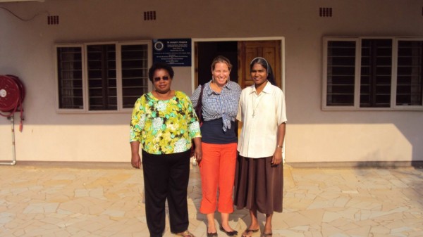 Teammate, me and Sister Amirtha at St. Joseph's Hospice
