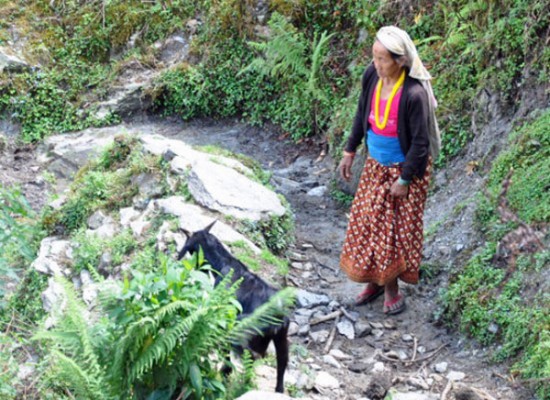 Tibetan Woman living in Nepal